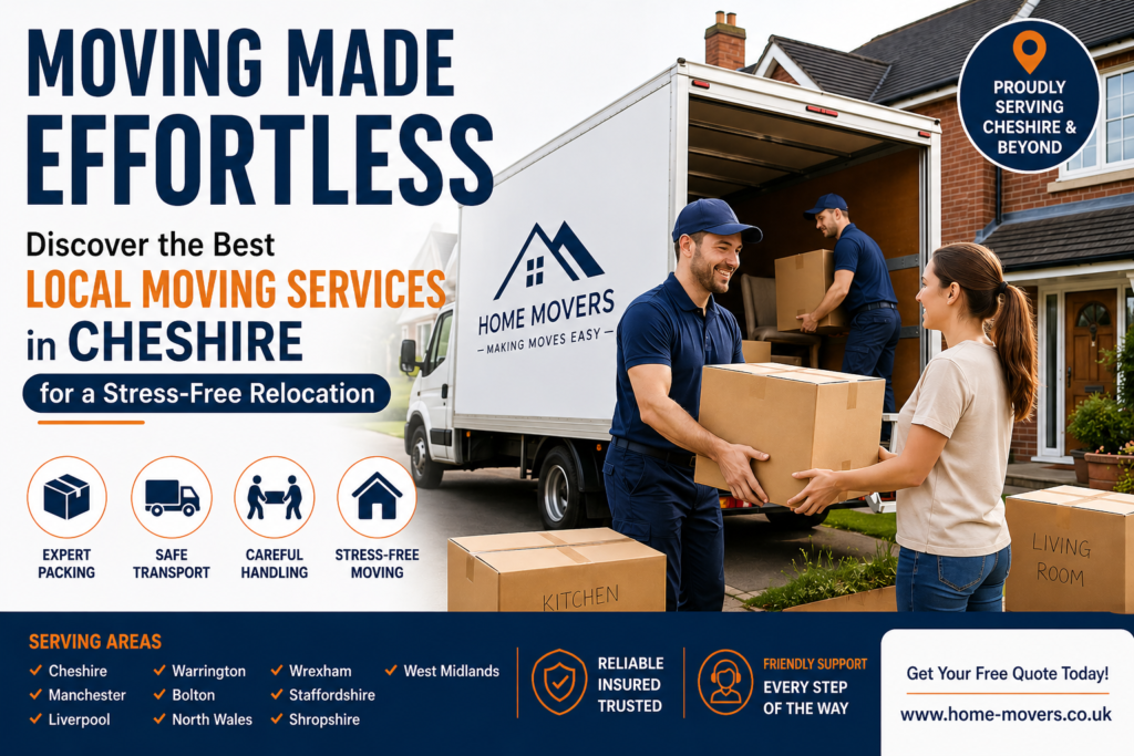 Discover the Best Local Moving Services in Cheshire for a Stress-Free Relocation