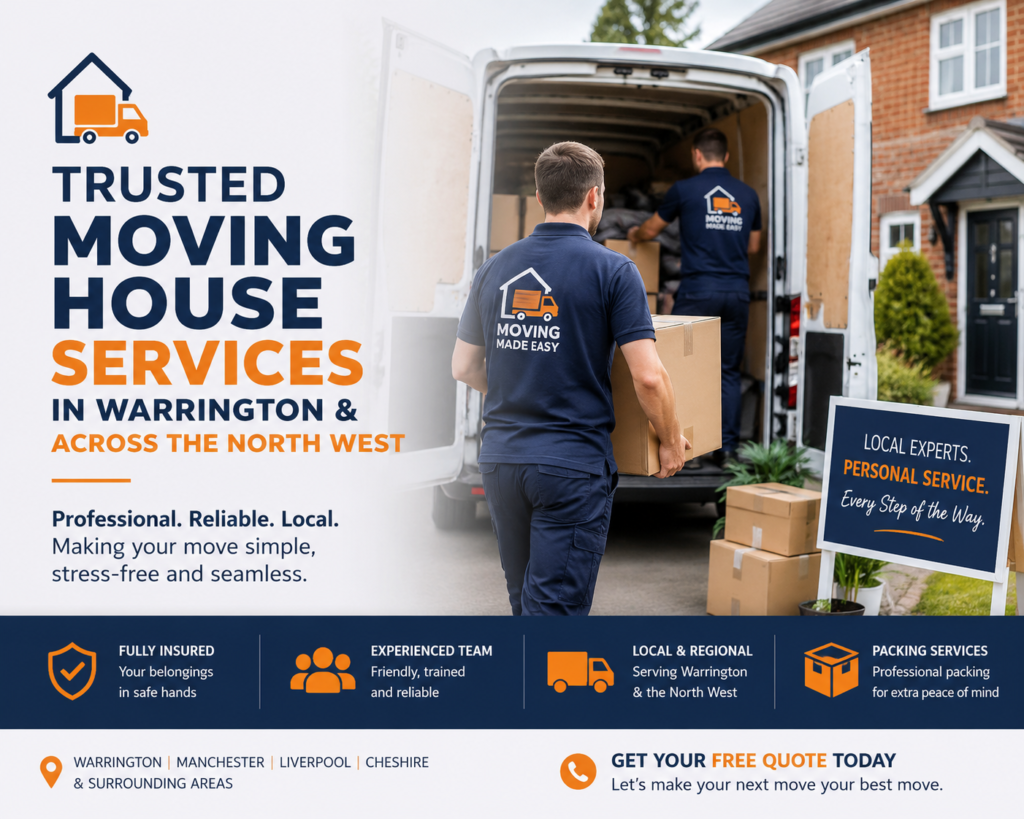 Trusted Moving House Services in Warrington